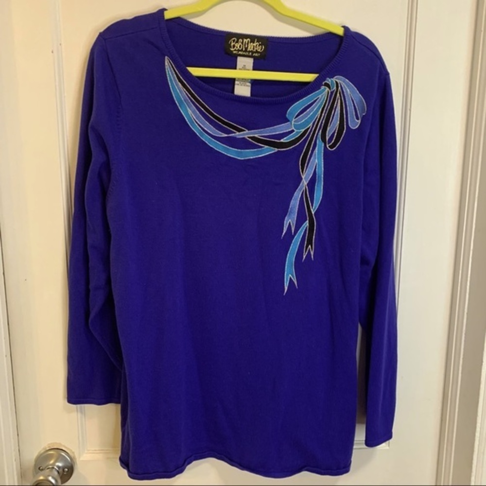 Bob Mackie wearable art plus size sweater